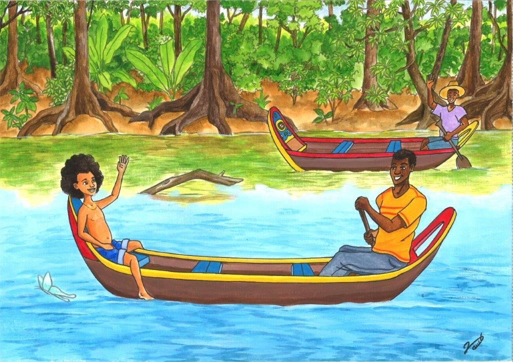 Fleuve Approuague et forêt amazonienne